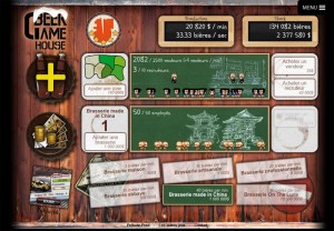 Beer Game : écran de jeu